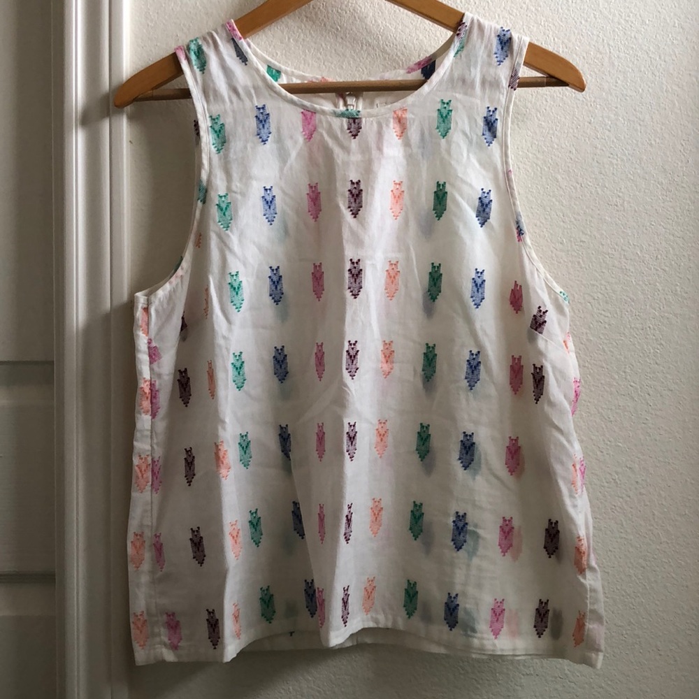 J.Crew Embroidered Tank